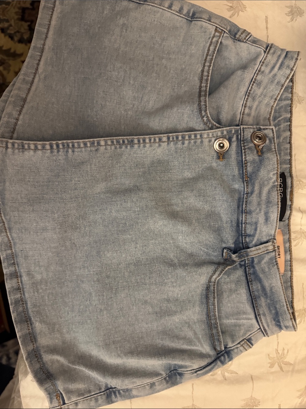 BCBGeneration Light Blue Denim Shorts